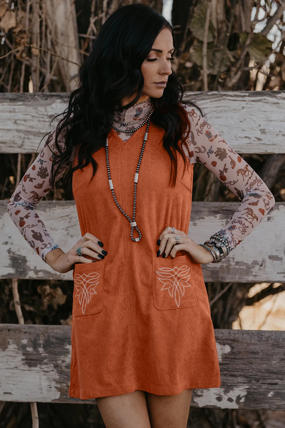 The Wildfire Corduroy Dress