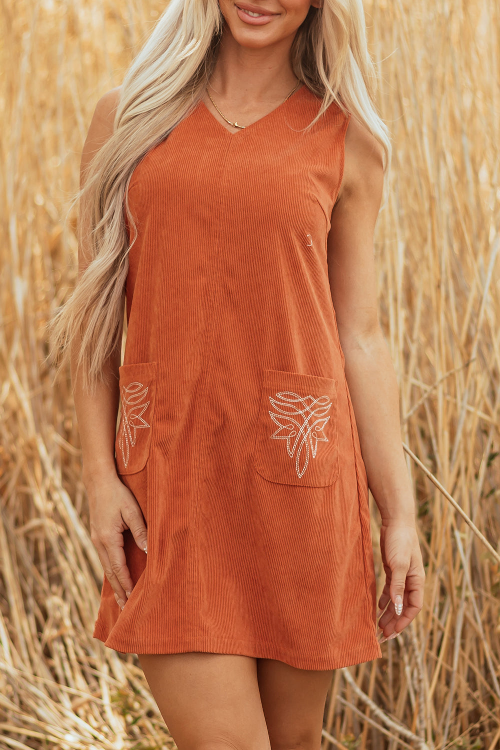 The Wildfire Corduroy Dress