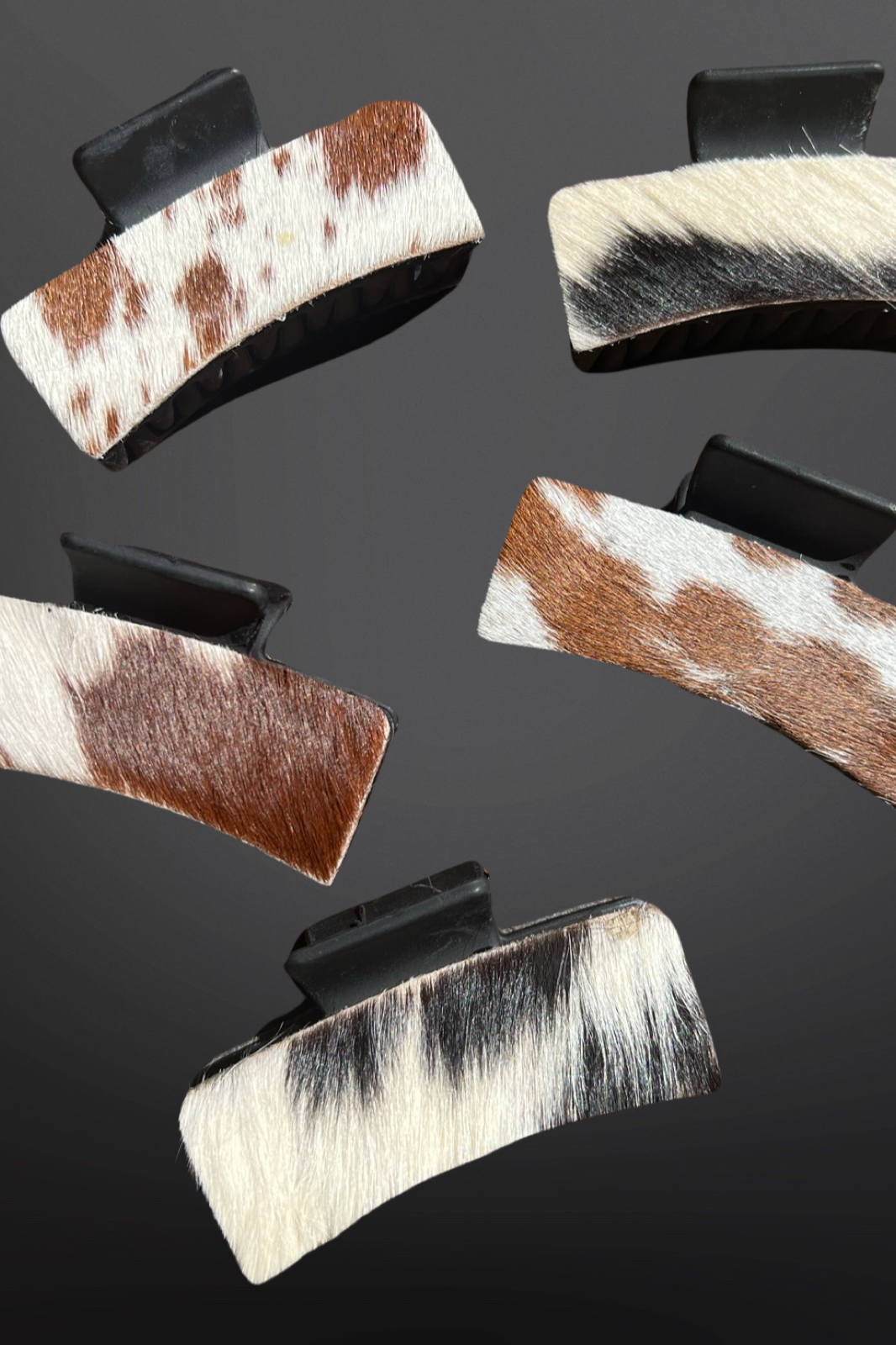 The Amarillo Cowhide Claw Clip