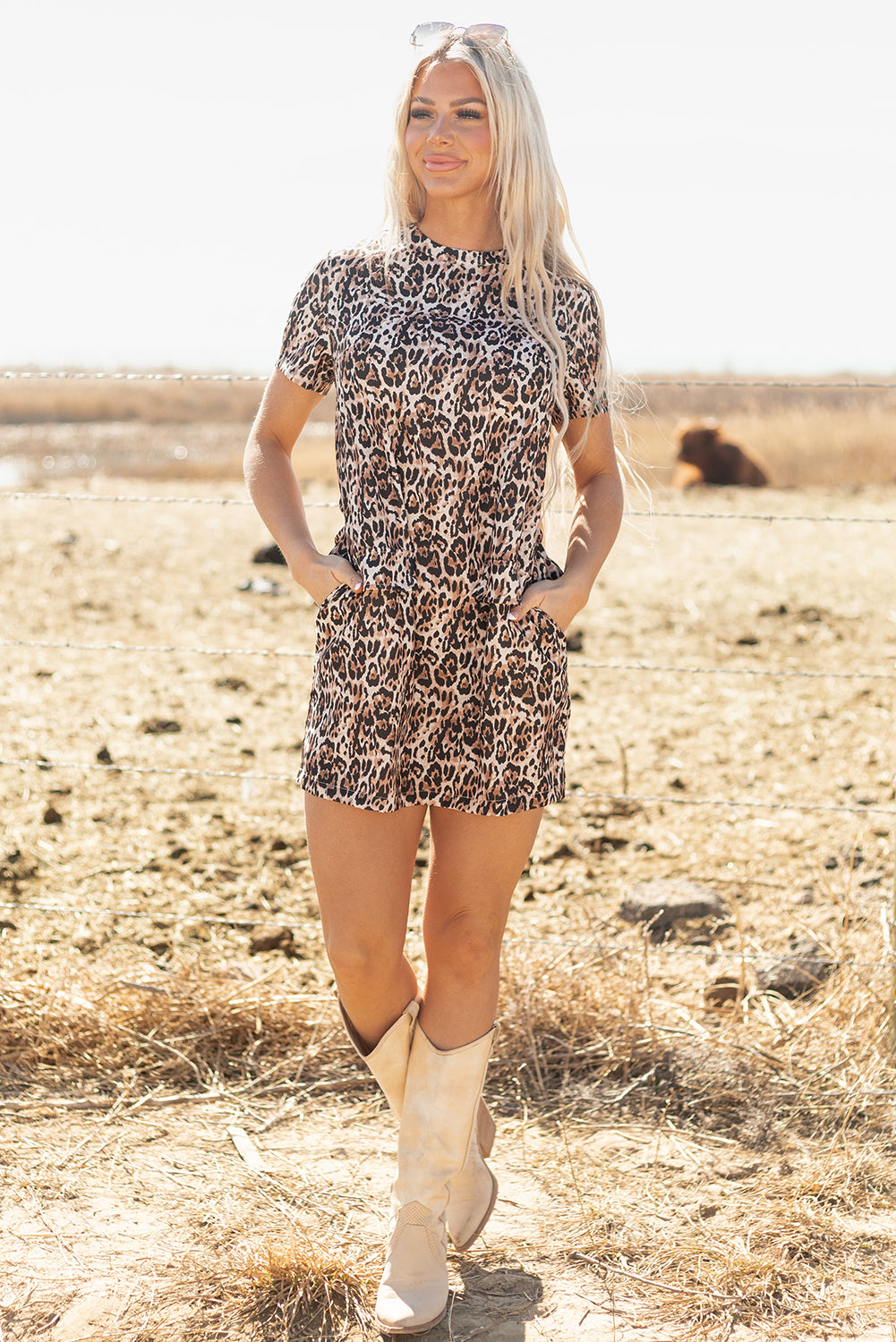 Brown Wildside T Shirt Dress