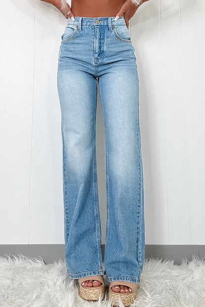 The Slit Decision Straight Leg Jeans