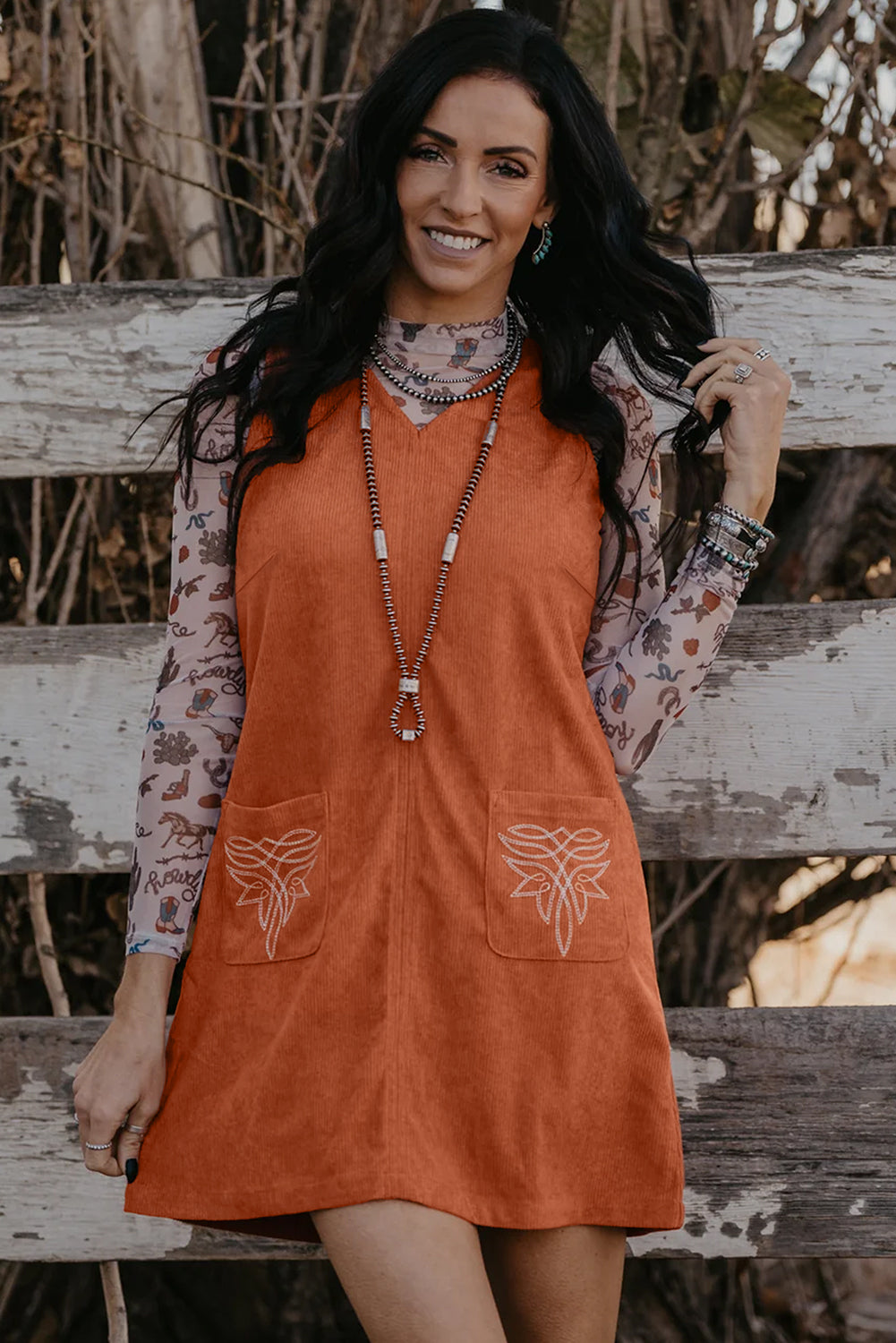 The Wildfire Corduroy Dress