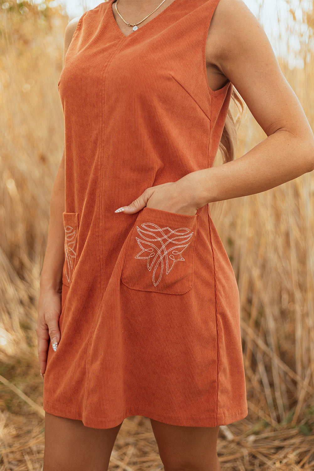 The Wildfire Corduroy Dress
