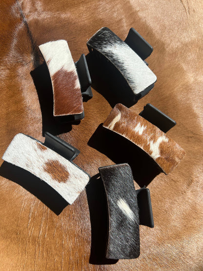 The Amarillo Cowhide Claw Clip