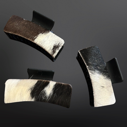 The Amarillo Cowhide Claw Clip
