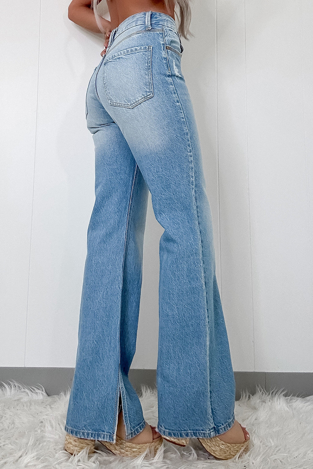 The Slit Decision Straight Leg Jeans