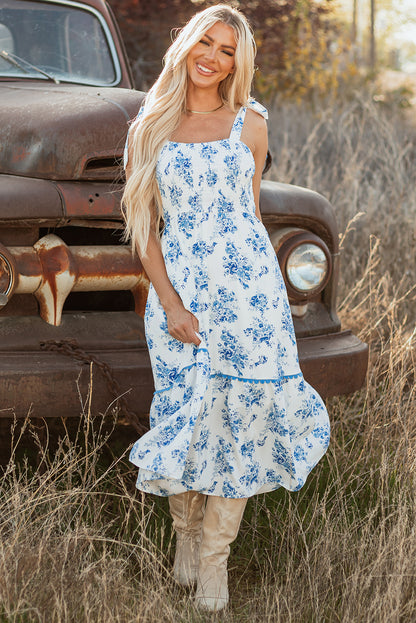The Blue Ruin Floral Dress