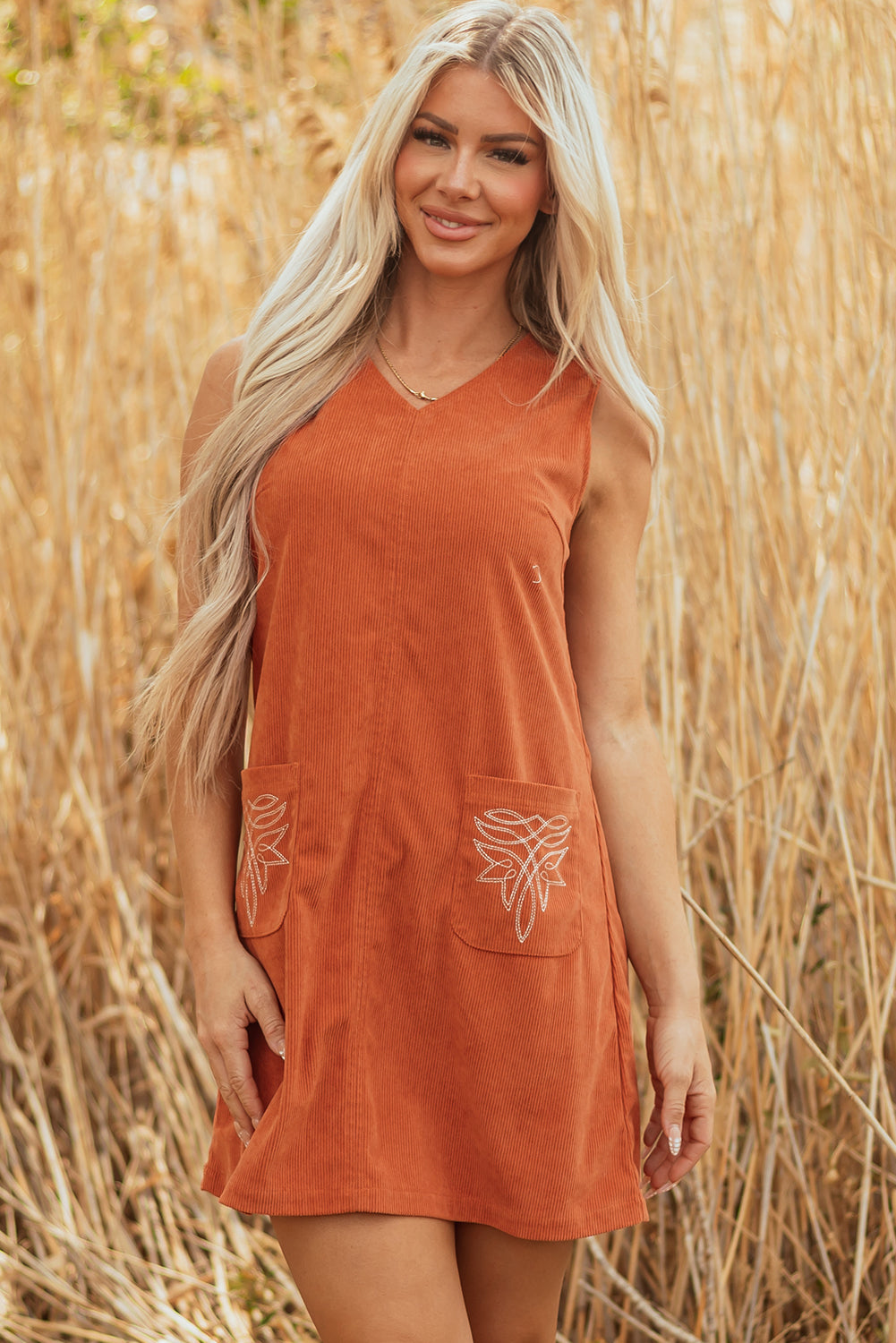 The Wildfire Corduroy Dress